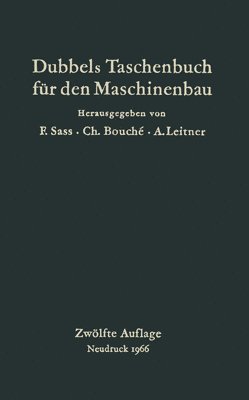 bokomslag Dubbels Taschenbuch fr den Maschinenbau