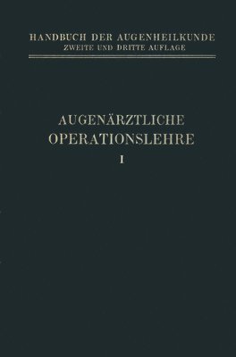 bokomslag Augenrztliche Operationslehre