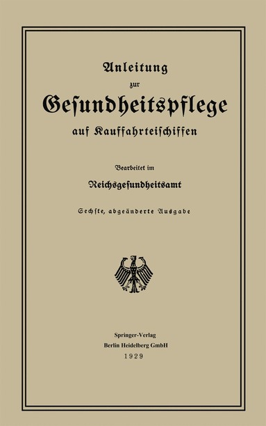 bokomslag Anleitung zur Gesundheitspflege auf Kauffahrteischiffen