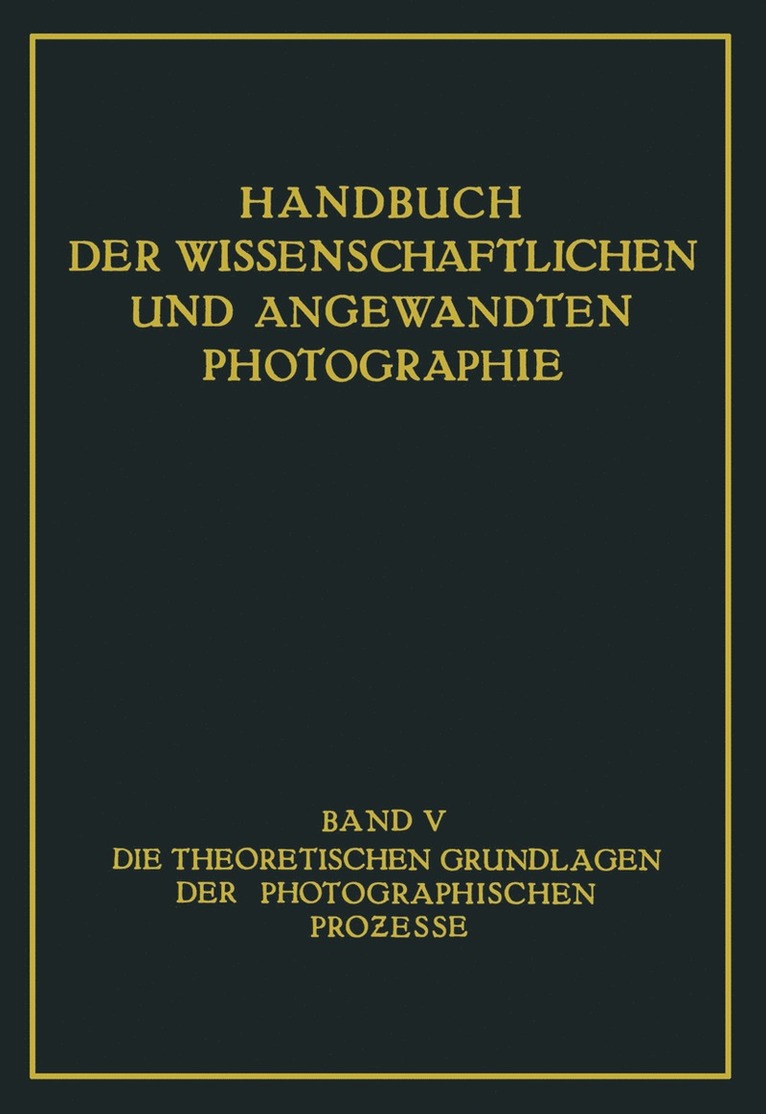Walter Meidinger - Die Theoretischen Grundlagen der Photographischen Prozesse, Häftad