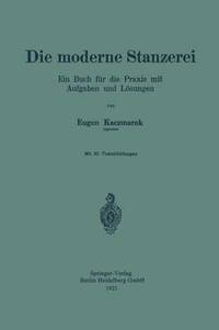bokomslag Die moderne Stanzerei