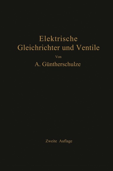 bokomslag Elektrische Gleichrichter und Ventile