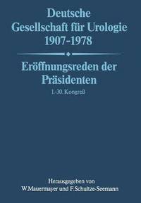 bokomslag Deutsche Gesellschaft fr Urologie 19071978