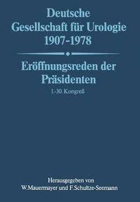 bokomslag Deutsche Gesellschaft für Urologie 1907-1978