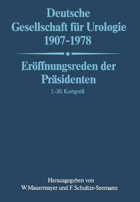 bokomslag Deutsche Gesellschaft für Urologie 1907-1978