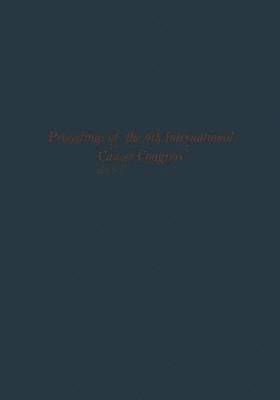 bokomslag Proceedings of the 9th International Cancer Congress