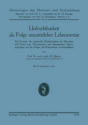 bokomslag Unfruchtbarkeit als Folge unnatrlicher Lebensweise