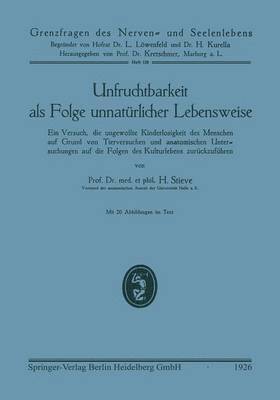 Hermann Et Stieve - Unfruchtbarkeit als Folge unnatürlicher Lebensweise, Häftad