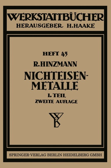 bokomslag Nichteisenmetalle