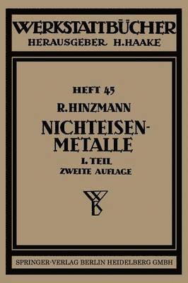 Reinhold Hinzmann - Nichteisenmetalle, Häftad