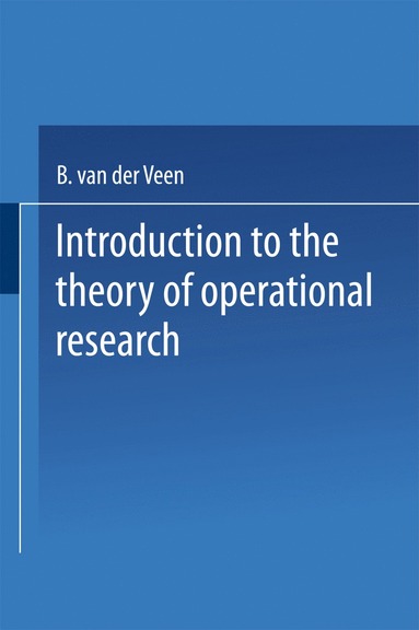 bokomslag Introduction to the Theory of Operational Research