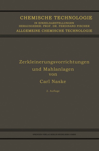 bokomslag Zerkleinerungsvorrichtungen und Mahlanlagen