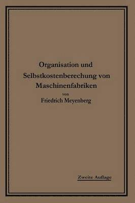 bokomslag Einfhrung in die Organisation von Maschinenfabriken