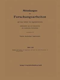 bokomslag Mitteilungen über Forschungsarbeiten auf dem Gebiete des Ingenieurwesens