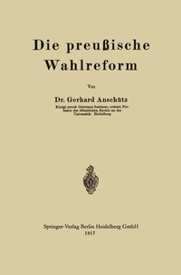bokomslag Die preußische Wahlreform