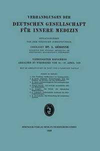 bokomslag Verhandlungen der Deutschen Gesellschaft für Innere Medizin
