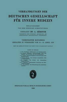 Verhandlungen der Deutschen Gesellschaft fr Innere Medizin 1