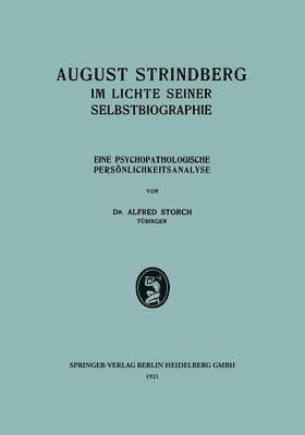 August Strindberg im Lichte Seiner Selbstbiographie 1