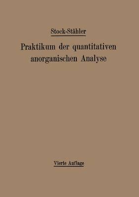 bokomslag Praktikum der quantitativen anorganischen Analyse