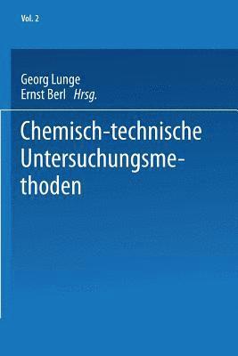 bokomslag Chemisch-technische Untersuchungsmethoden