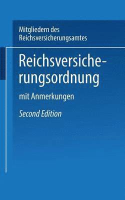 bokomslag Reichs-Versicherungsordnung