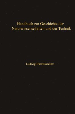 Handbuch zur Geschichte der Naturwissenschaften und der Technik 1