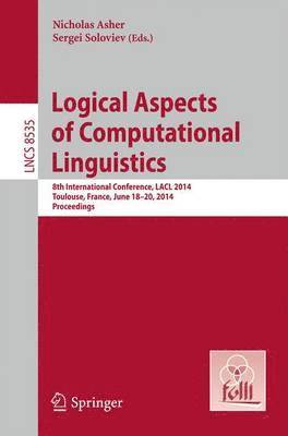 bokomslag Logical Aspects of Computational Linguistics