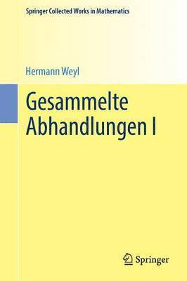 bokomslag Gesammelte Abhandlungen I