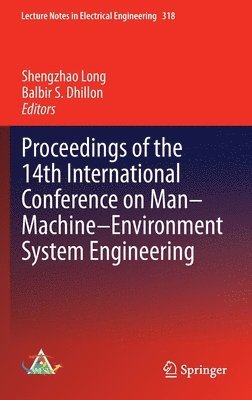 Proceedings of the 14th International Conference on Man-Machine-Environment System Engineering 1
