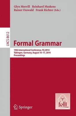 bokomslag Formal Grammar