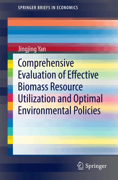 Jingjing Yan - Comprehensive Evaluation of Effective Biomass Resource Utilization and Optimal Environmental Policies, Häftad