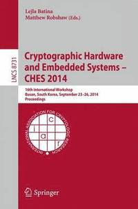 bokomslag Cryptographic Hardware and Embedded Systems -- CHES 2014