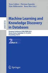 bokomslag Machine Learning and Knowledge Discovery in Databases