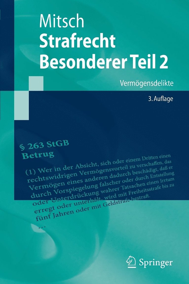 Wolfgang Mitsch - Strafrecht, Besonderer Teil 2, Häftad