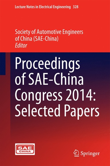 bokomslag Proceedings of SAE-China Congress 2014: Selected Papers