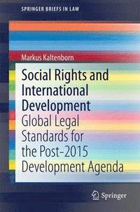bokomslag Social Rights and International Development