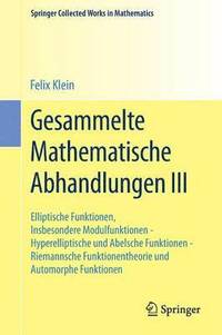 bokomslag Gesammelte Mathematische Abhandlungen III