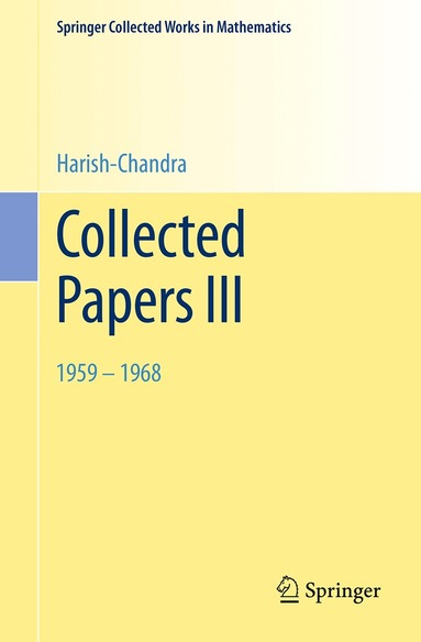 Harish-Chandra, Veeravalli Seshadri Varadarajan - Collected Papers III, Häftad