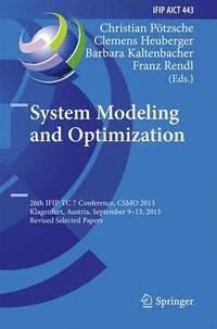bokomslag System Modeling and Optimization