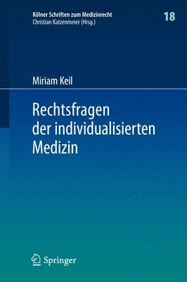 bokomslag Rechtsfragen der individualisierten Medizin