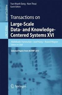 bokomslag Transactions on Large-Scale Data- and Knowledge-Centered Systems XVI