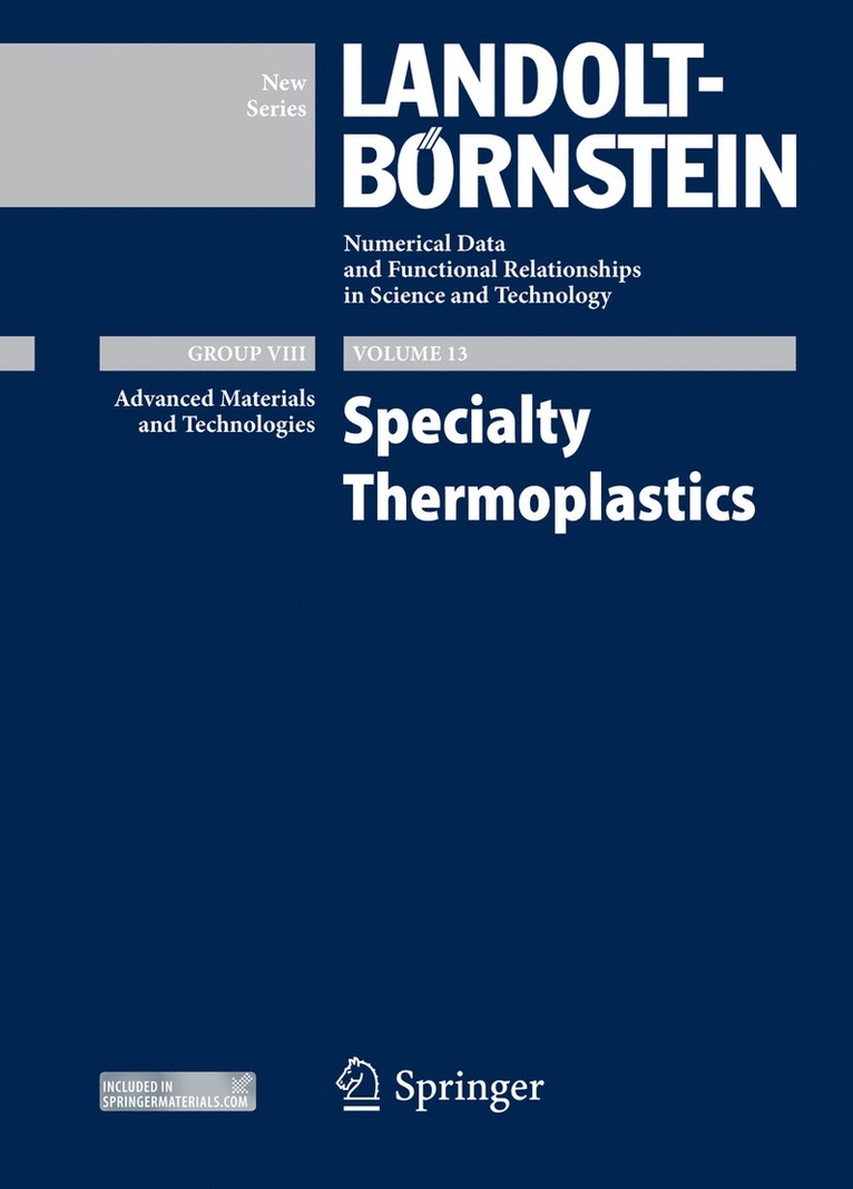Jiri G. Drobny - Specialty Thermoplastics, Inbunden
