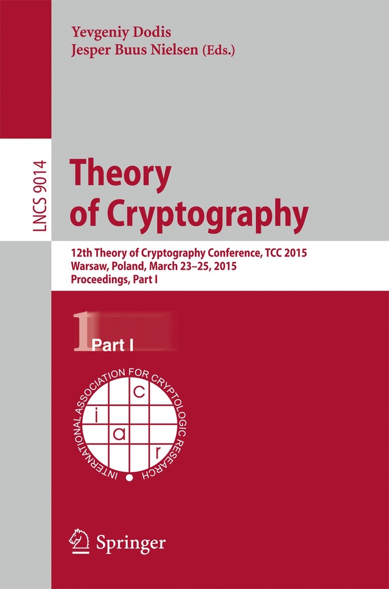 Theory of Cryptography 1