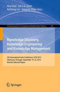 bokomslag Knowledge Discovery, Knowledge Engineering and Knowledge Management