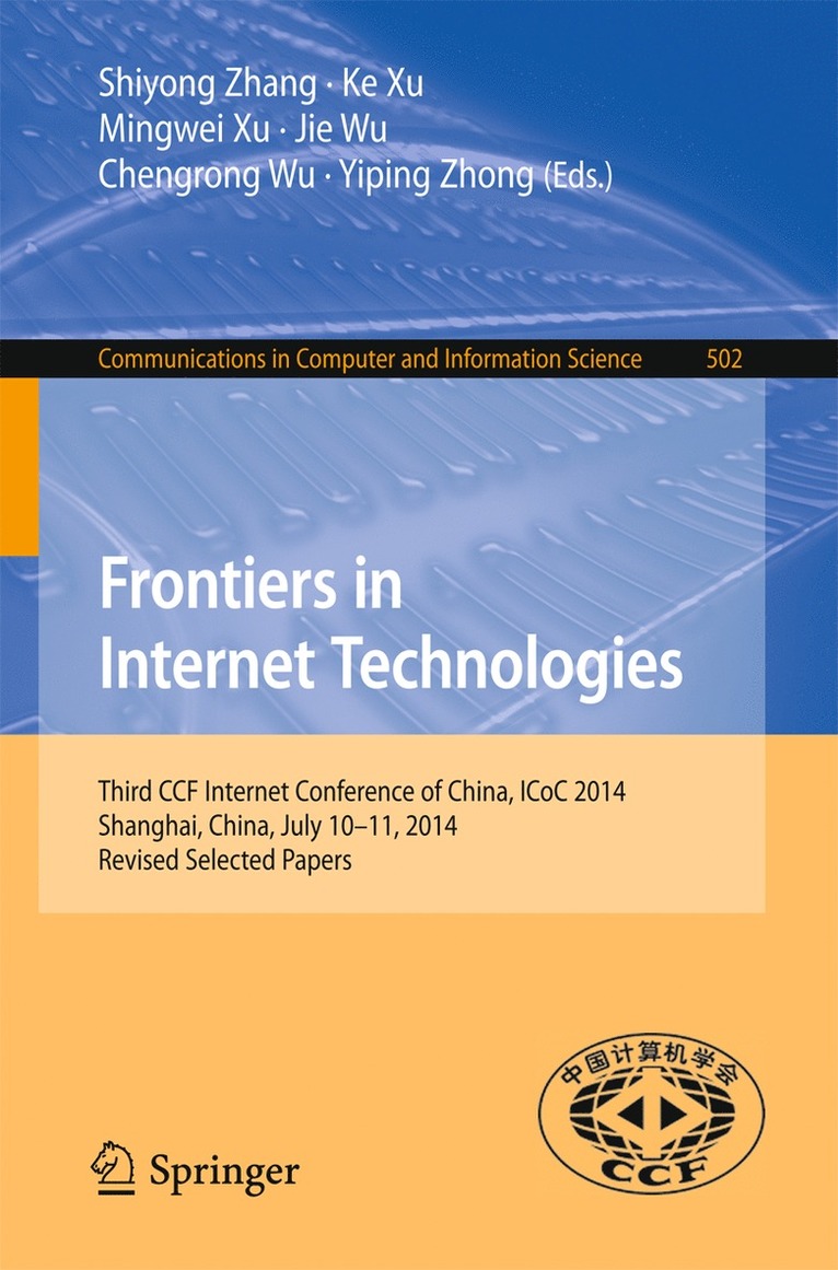 Frontiers in Internet Technologies 1