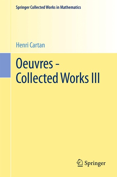 Henri Cartan, Reinhold Remmert, Jean-Pierre Serre - Oeuvres - Collected Works III, Häftad