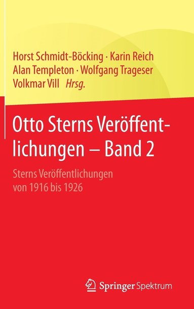 bokomslag Otto Sterns Verffentlichungen  Band 2