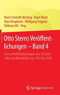 bokomslag Otto Sterns Verffentlichungen  Band 4