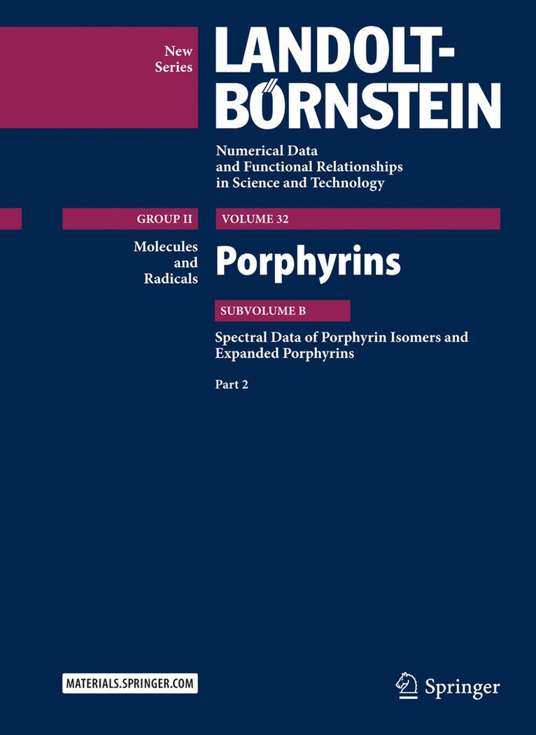 Porphyrins - Spectral Data of Porphyrin Isomers and Expanded Porphyrins