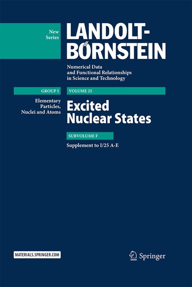 S.I. Sukhoruchkin, Z.N. Soroko, H. Schopper - Excited Nuclear States, Inbunden